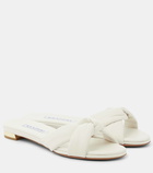 Aquazzura Olie leather slides