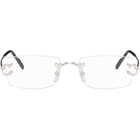 Cartier Silver 'Décor C Classique de Cartier' Glasses