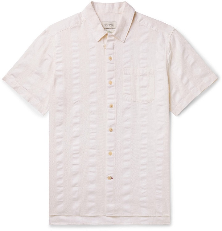 Photo: OLIVER SPENCER - Striped Linen Shirt - Neutrals