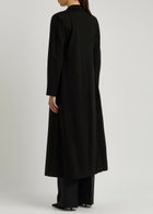 Harris Wharf London Double-breasted Woven Coat Black