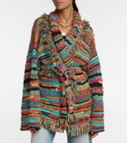 Alanui Over the Rainbow Icon striped cardigan