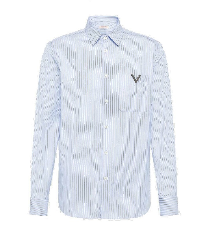 Photo: Valentino Pinstripe cotton shirt