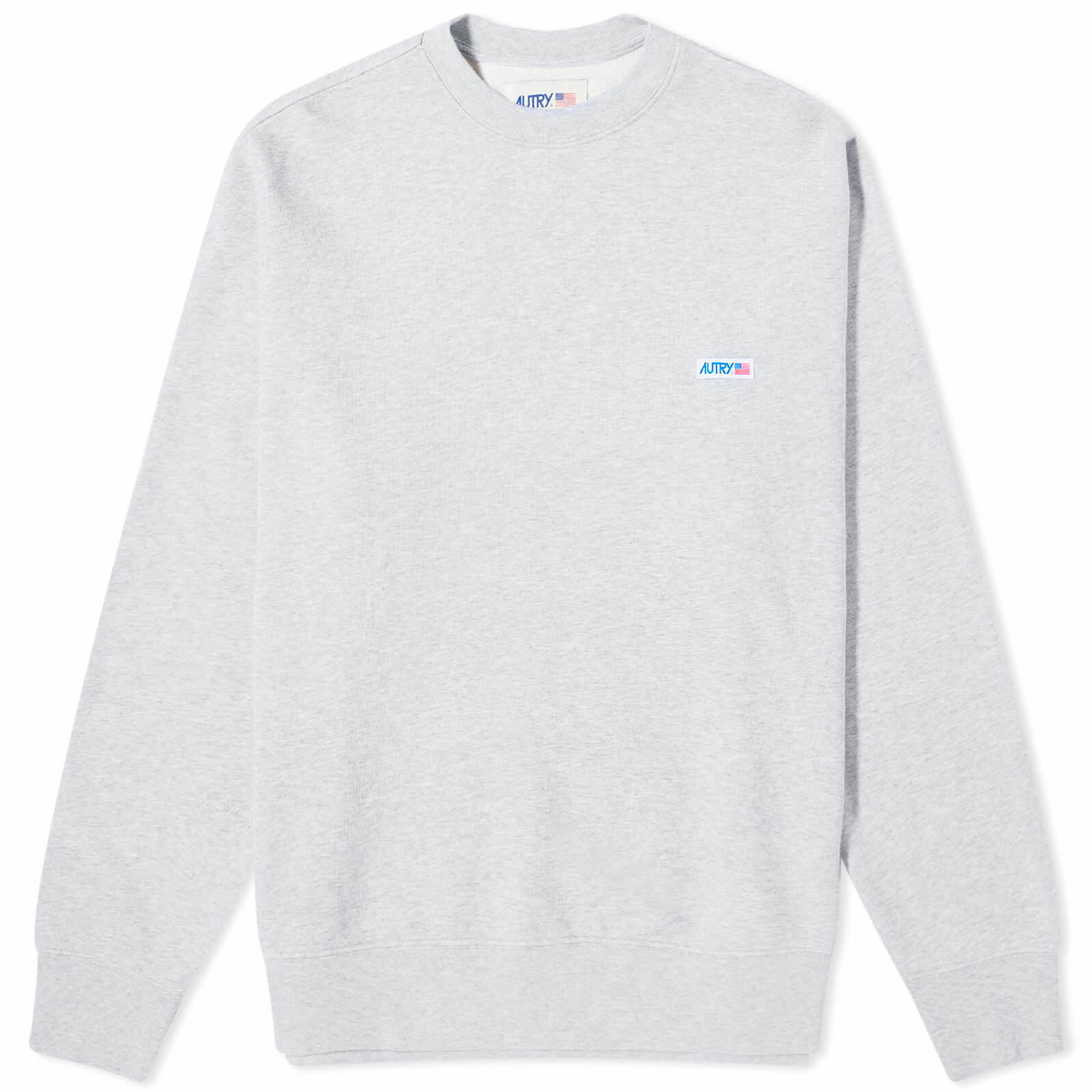 Autry Men's Flag Logo Crew Sweat in Melange