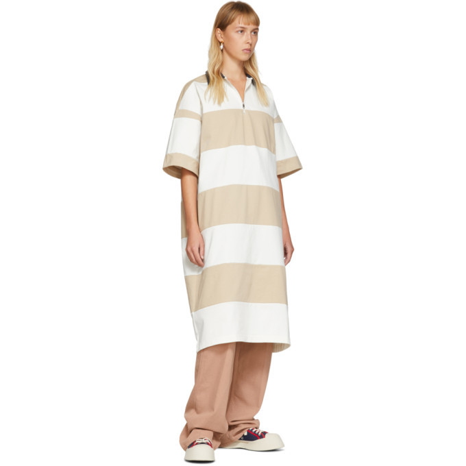 beige and cream dress Structured Cream Midi Dress | Trendy Women's Clothing main image 1