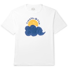 Sunspel - 45R Logo-Print Cotton-Jersey T-Shirt - White