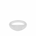 Tom Wood Men's Joe Satin Ring in Sterling Silver