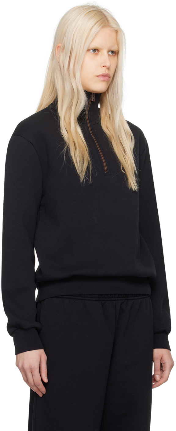 Acne Studios Black Half-Zip Sweater Acne Studios