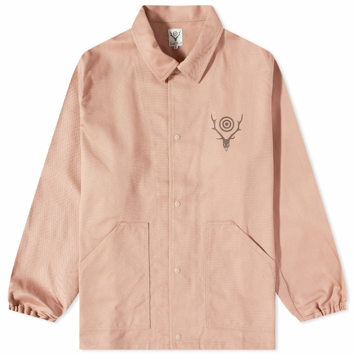 Photo: South2 West8 Men's Cotton Twill Coach Jacket in Pink