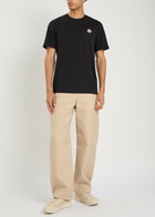 Moncler Logo Cotton T-shirt set of Three Black