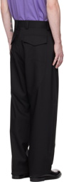 ZEGNA Black Paneled Trousers