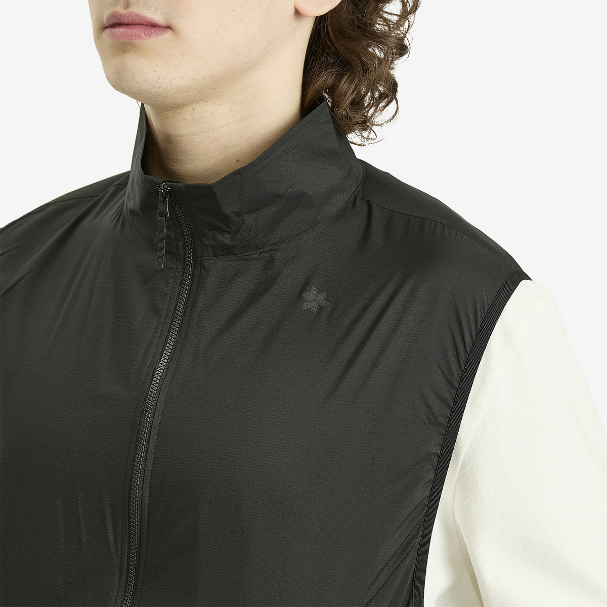 Goldwin Men's Pertex Equilibrium Wind Vest in Black Goldwin