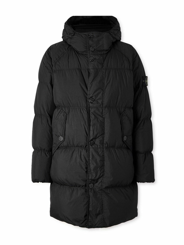 Photo: Stone Island - Logo-Appliquéd Padded Quilted Shell Down Coat - Black