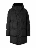 Stone Island - Logo-Appliquéd Padded Quilted Shell Down Coat - Black