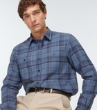 Ralph Lauren Purple Label - Checked cotton twill shirt