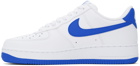 Nike White & Blue Air Force 1 '07 Sneakers