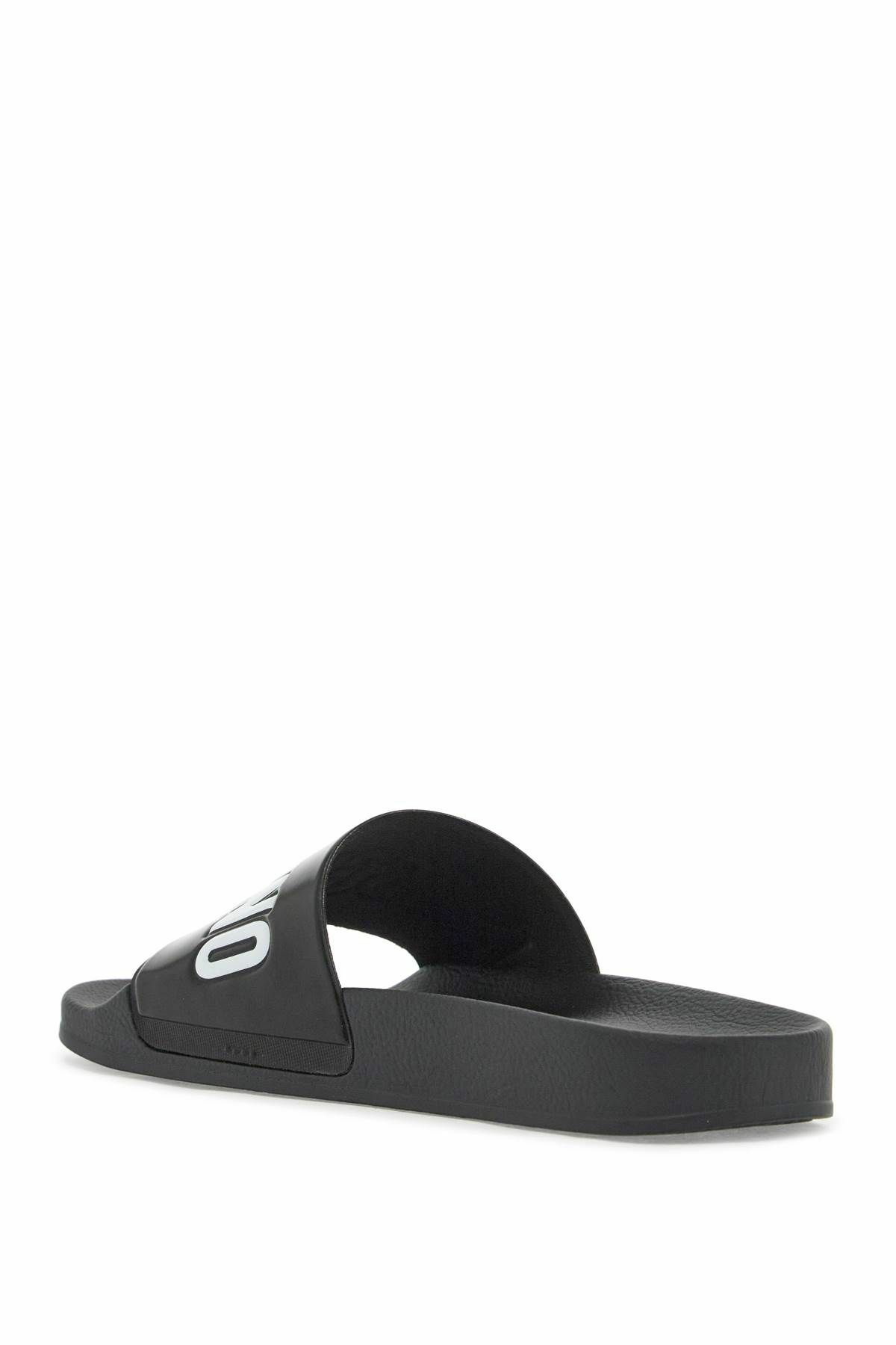 ◆MOSCHINO◆モスキーノ rubber slides with logo branding MOSCHINO rubber slides with logo branding Black Moschino
