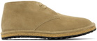 Dries Van Noten Beige Suede Desert Boots