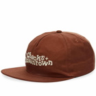 Checks Downtown Men's Embroidered Drill Cap in Chocolate