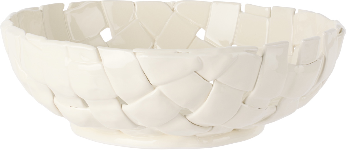 ferm LIVING Off-White Plait Bowl