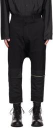 NICOLAS ANDREAS TARALIS Black Drop Crotch Trousers