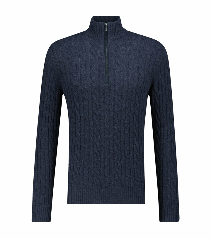 Photo: Loro Piana - Mezzocollo Treccia cashmere sweater