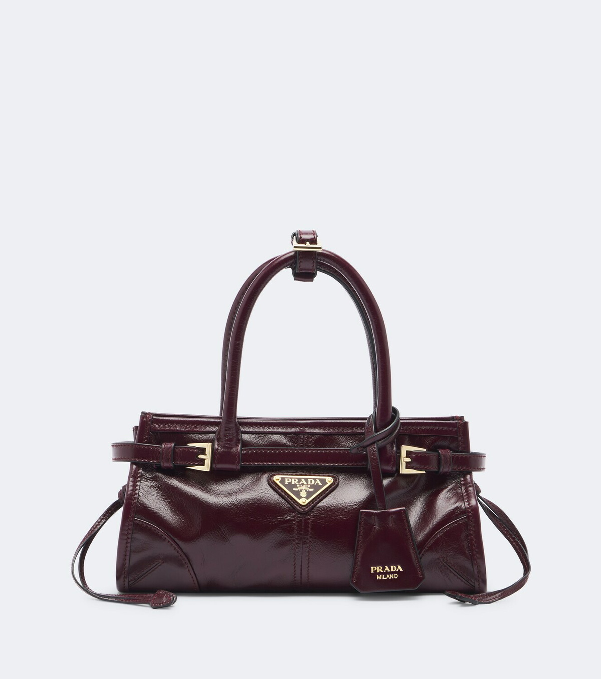 Prada Prada Bonnie Mini leather top-handle bag
