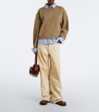 Acne Studios Layered cotton jersey sweatshirt