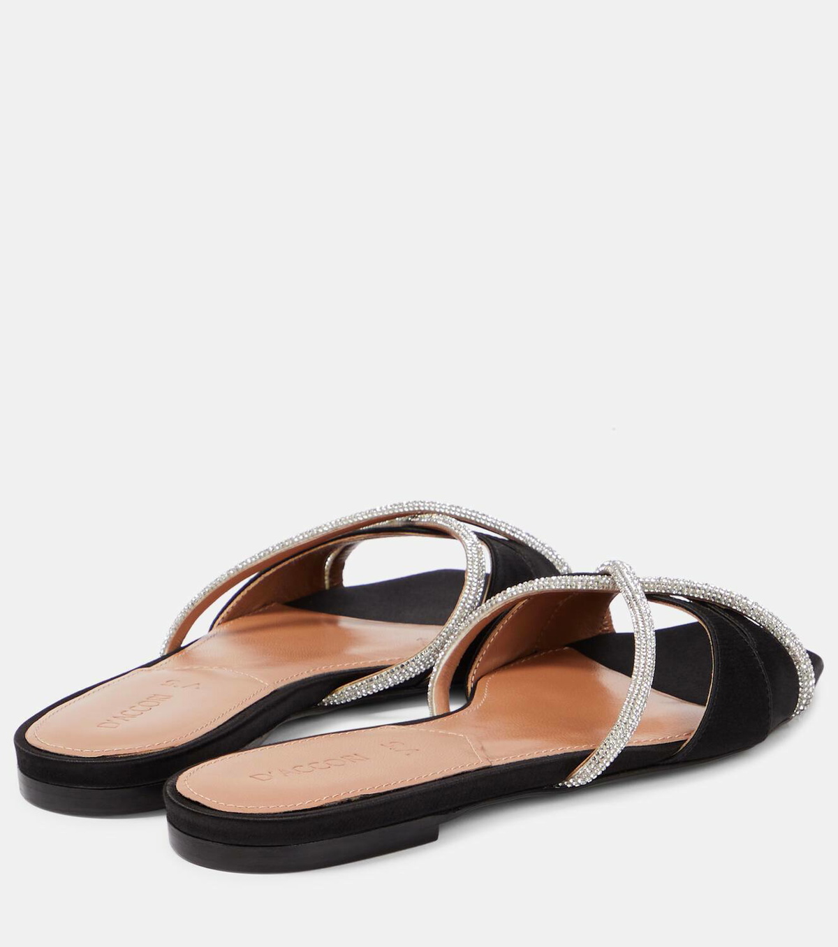 D'Accori Lust embellished satin slides