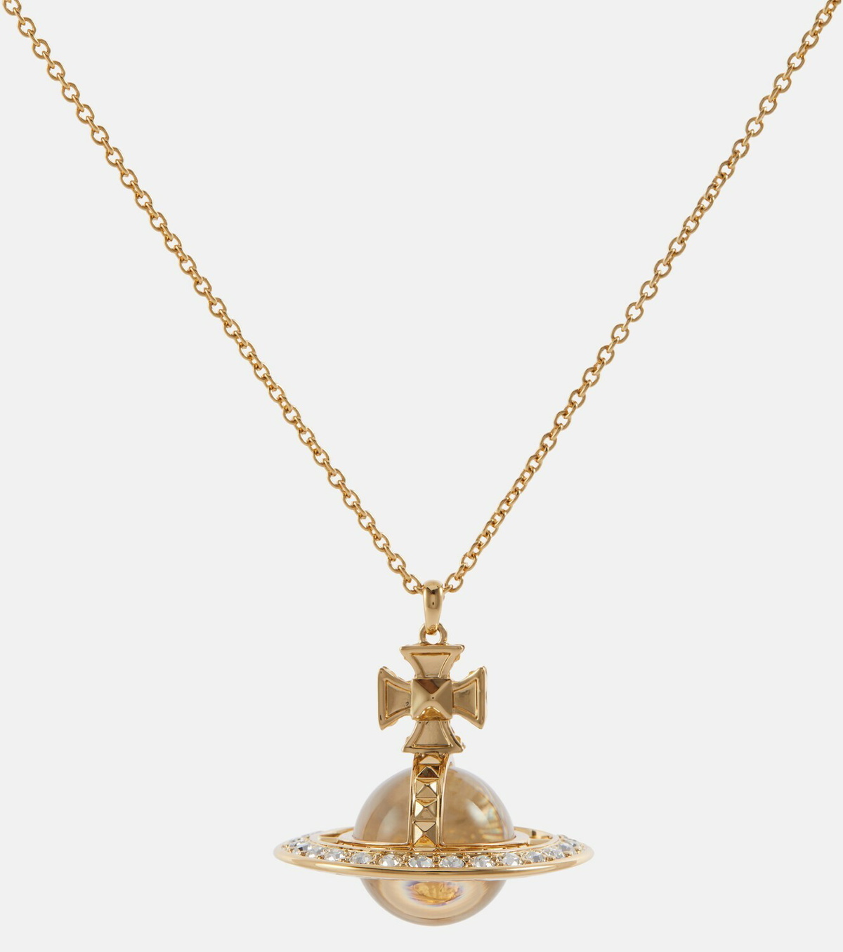 送料関税込VivienneWestwood crystal-embellished orb necklace Vivienne Westwood Silver Pink Yellow Star Crystal 3D Big Orb