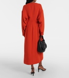 Plan C Gathered midi dress