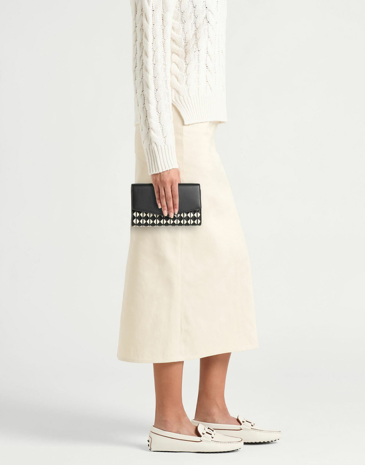 Serapian Womens Clutch in Black