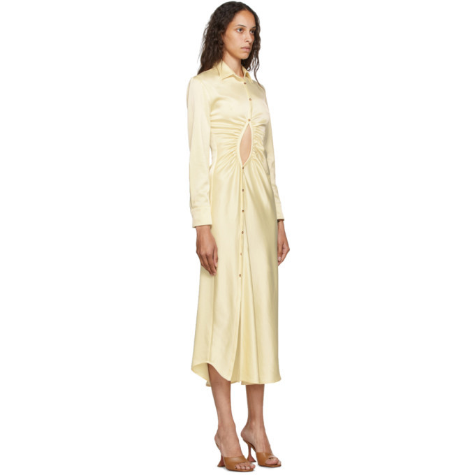 Georgia Alice Yellow Satin Universe Dress