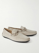 Tod's - City Gommino Full-Grain Nubuck Driving Shoes - Neutrals