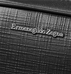 Ermenegildo Zegna - Logo-Embellished Cross-Grain Leather Messenger Bag - Black