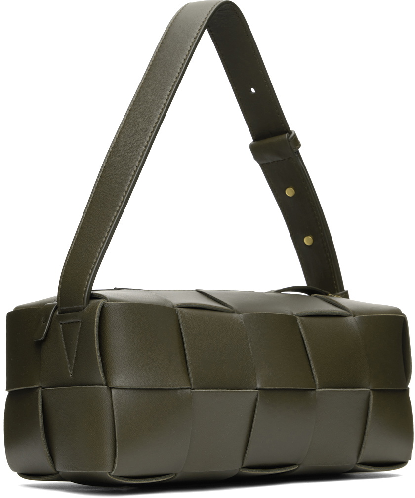 Bottega Veneta Khaki Small Brick Cassette Bag Bottega Veneta