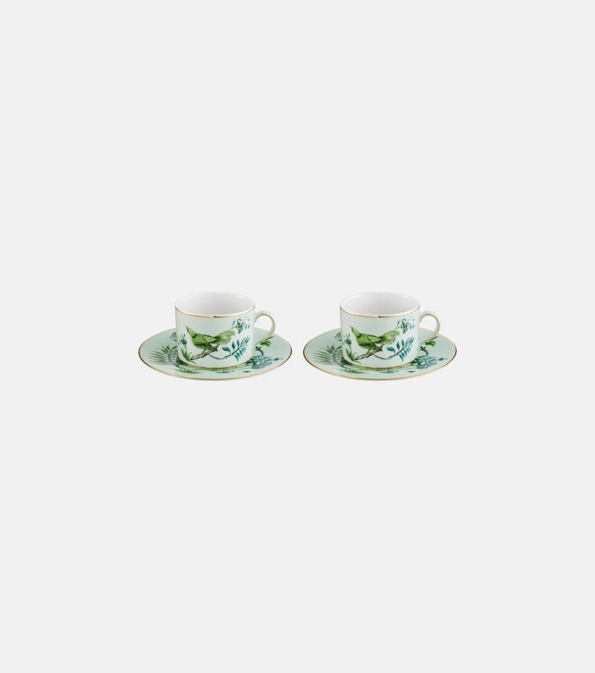 Aquazzura Casa Secret Garden set of 2 teacups and saucers