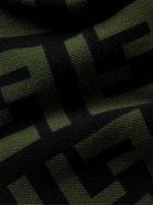 FENDI - Logo-Intarsia Wool and Silk-Blend Scarf