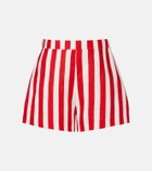 Posse Perri striped linen shorts