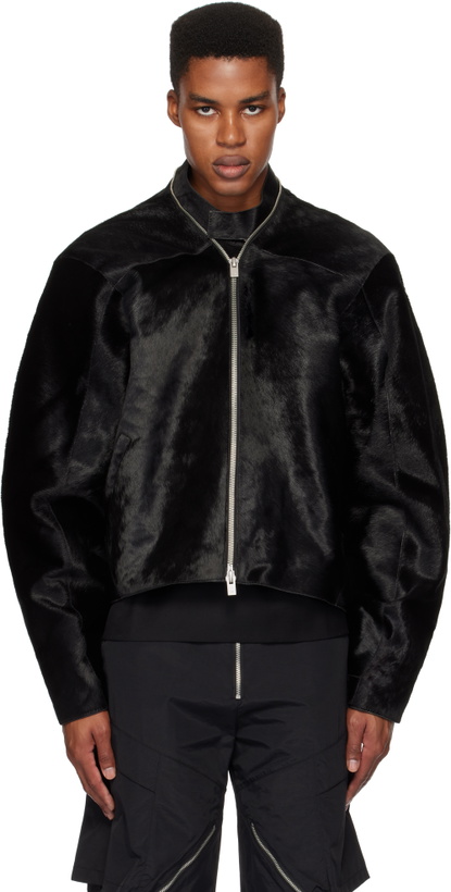 Photo: HELIOT EMIL Black Lorica Leather Jacket