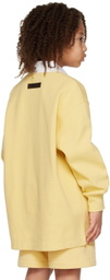 Essentials Kids Yellow Button Polo