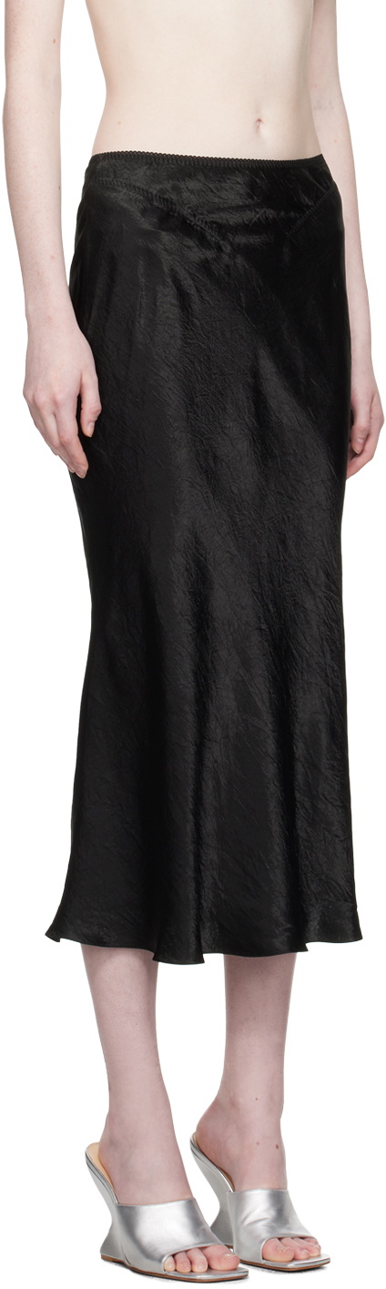 Anna October Black Sandra Midi Skirt