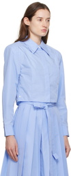 3.1 Phillip Lim Blue Cropped Shirt