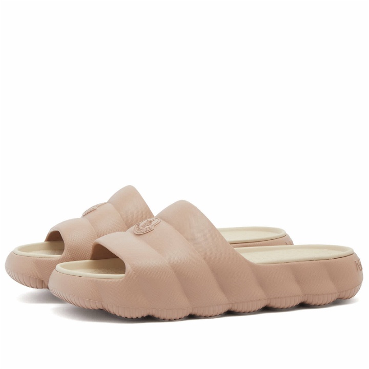 Photo: Moncler Women's Lilo Slides Shoes in Brown