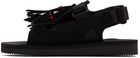 Suicoke Black WAS-4ab Sandals