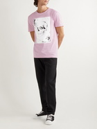 Alexander McQueen - Printed Cotton-Jersey T-Shirt - Pink