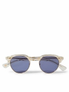 Garrett Leight California Optical - Oakwood Round-Frame Acetate and Gold-Tone Sunglasses