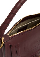 Chloe Marcie Mini Leather Shoulder bag - Dark Purple - One Size