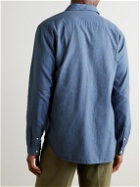 Oliver Spencer - Abingdon Penny-Collar Cotton Shirt - Blue