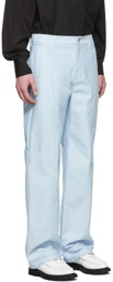 We11done Blue Cotton Trousers