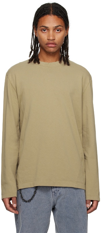 Photo: Our Legacy Beige Twisted Long Sleeve T-Shirt